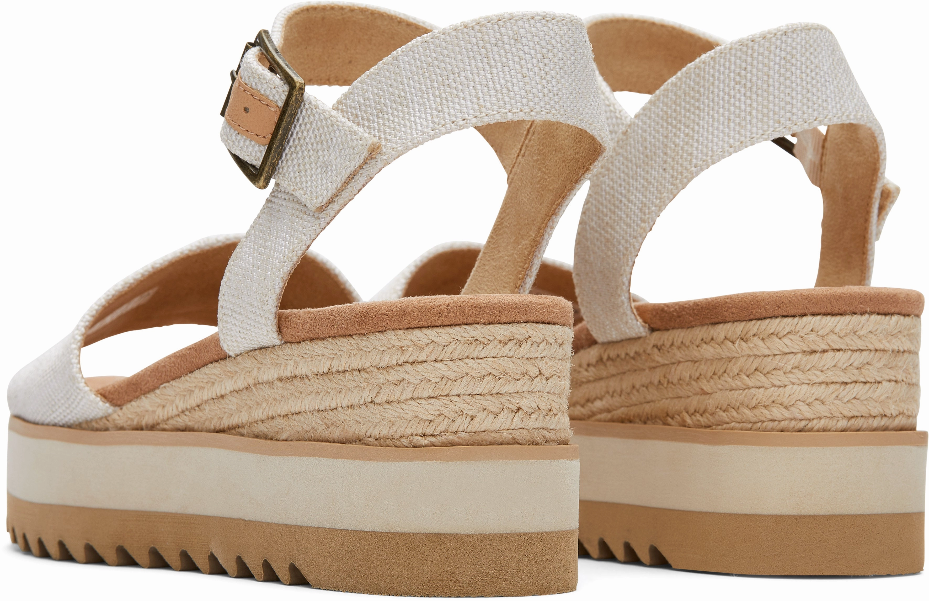 No Bind Sporty Comfortable Diana Wedge Sandal - Natural Yarn Dye