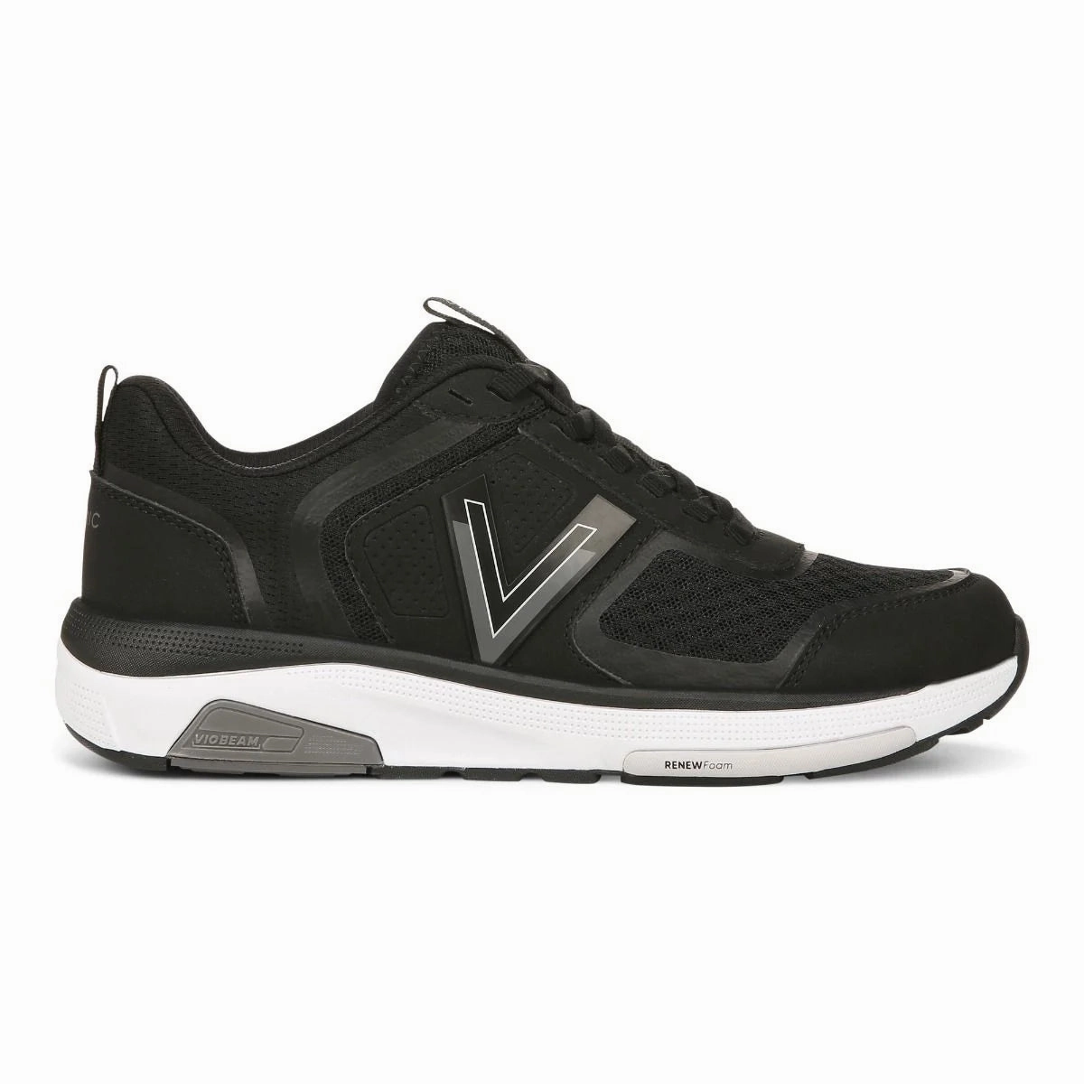 Quick Feel Comfort Fit Upper Vionic Women's Walk Strider Sneaker Black Charcoal