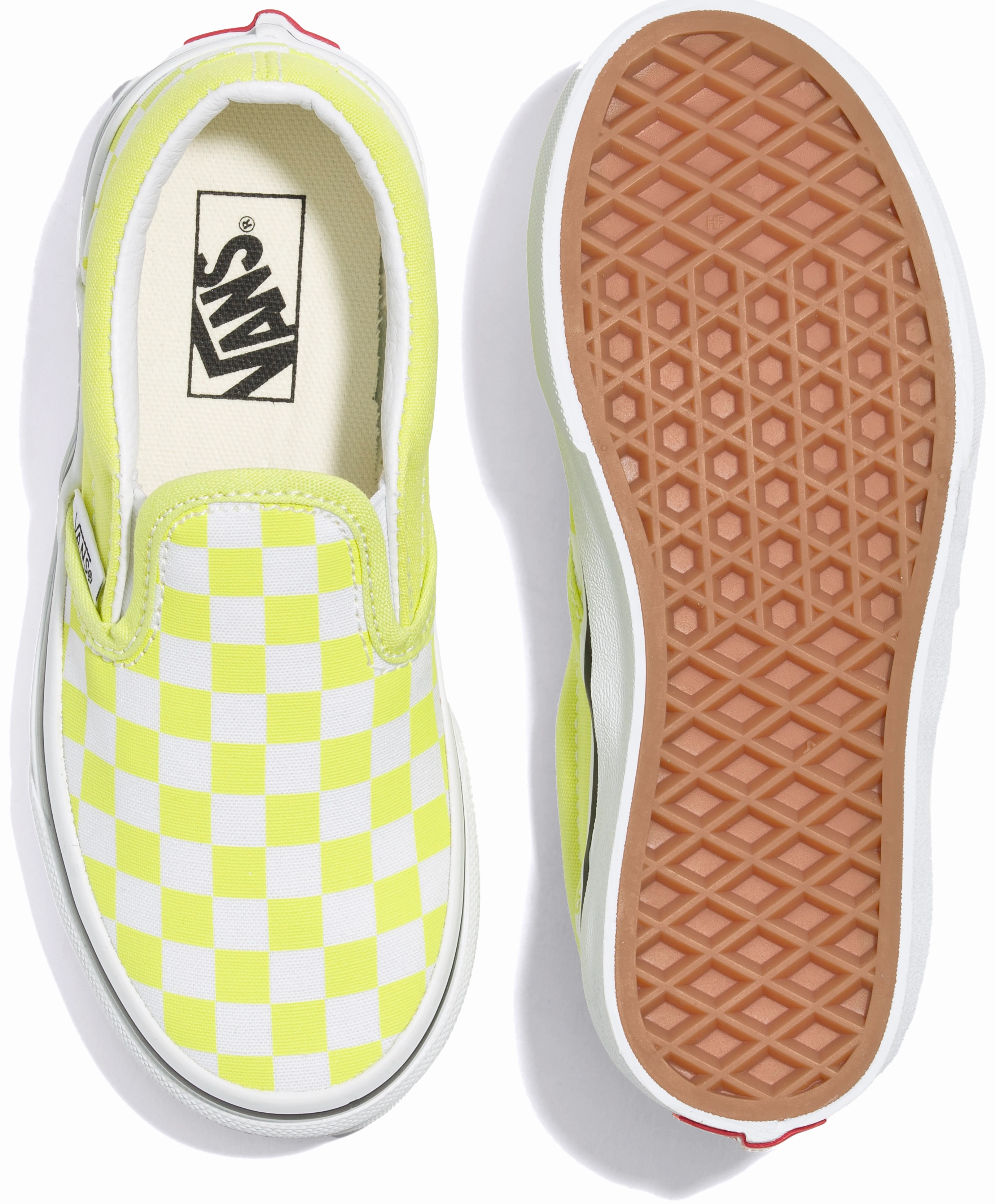 Workout Slip Safe Vans Kids Classic Slip-On Checkerboard Evening Primrose