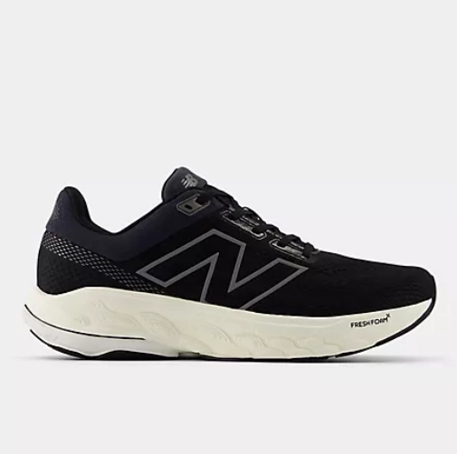 Active Walk Air Ventilation New Balance Men's Fresh Foam X 860v14 Black with Phantom and Sea Salt