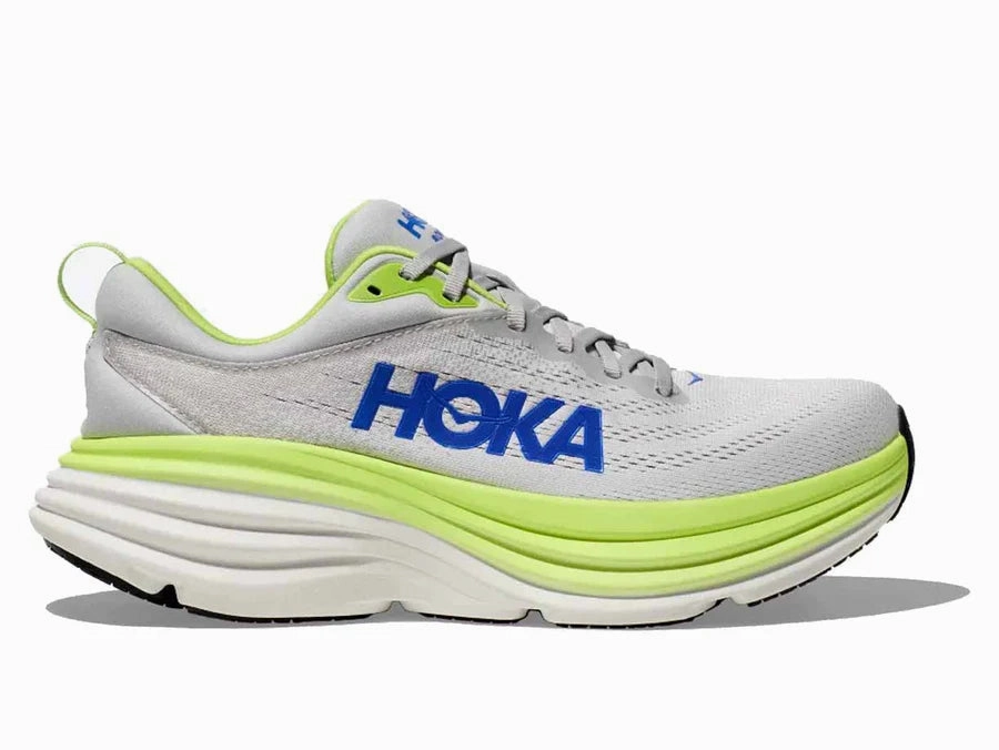 Mid Foot Hoka One One Men's Bondi 8 Sneakers Stardust/Lettuce