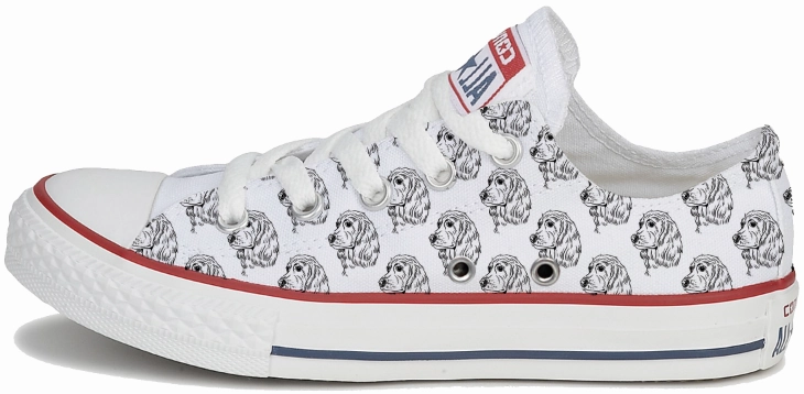 Satin Glow Step Free Baggins Original Low top English Cocker Spaniel