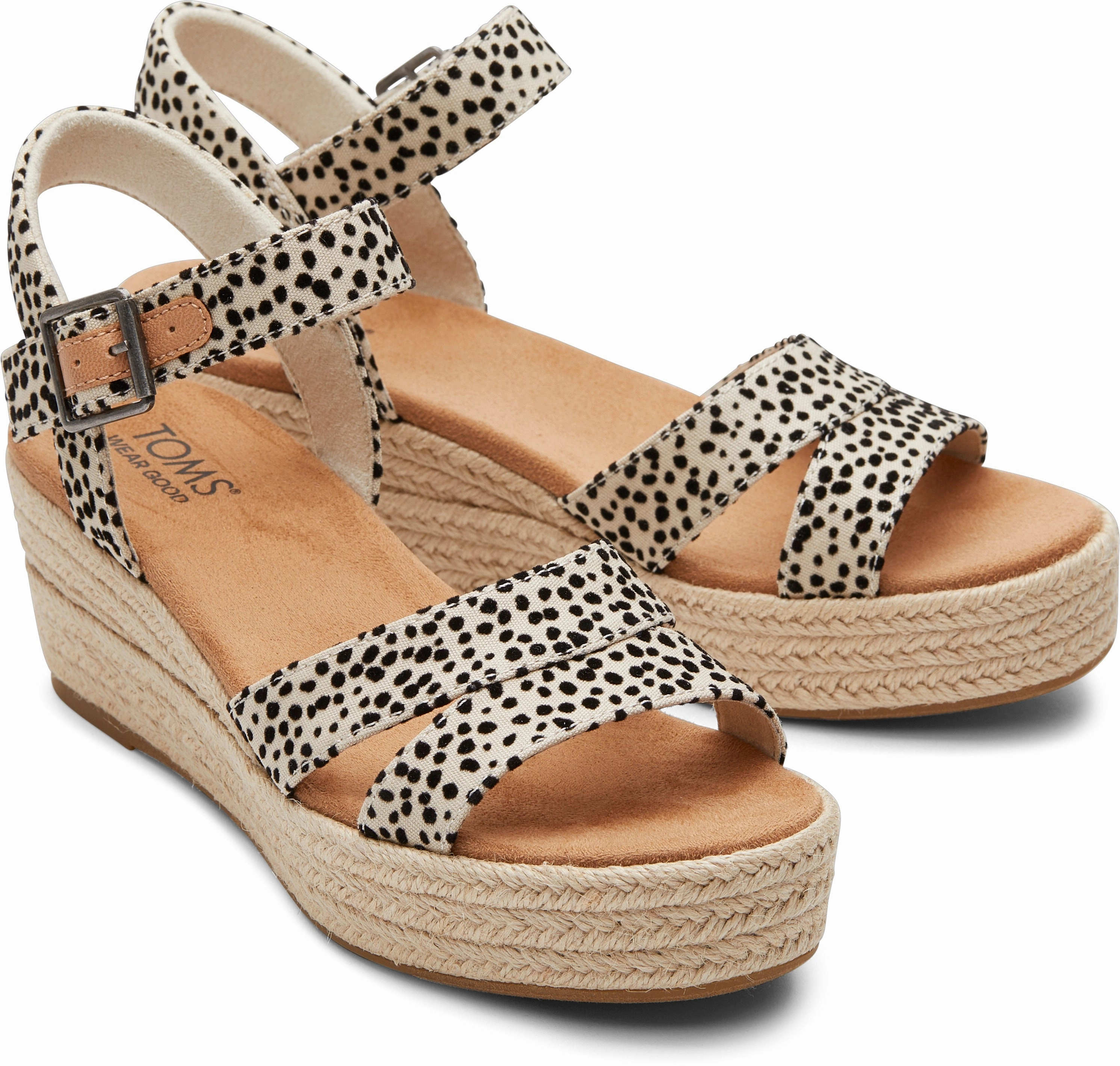Audrey Espadrille Sandal - Fog Flocked Mini Cheetah Everyday