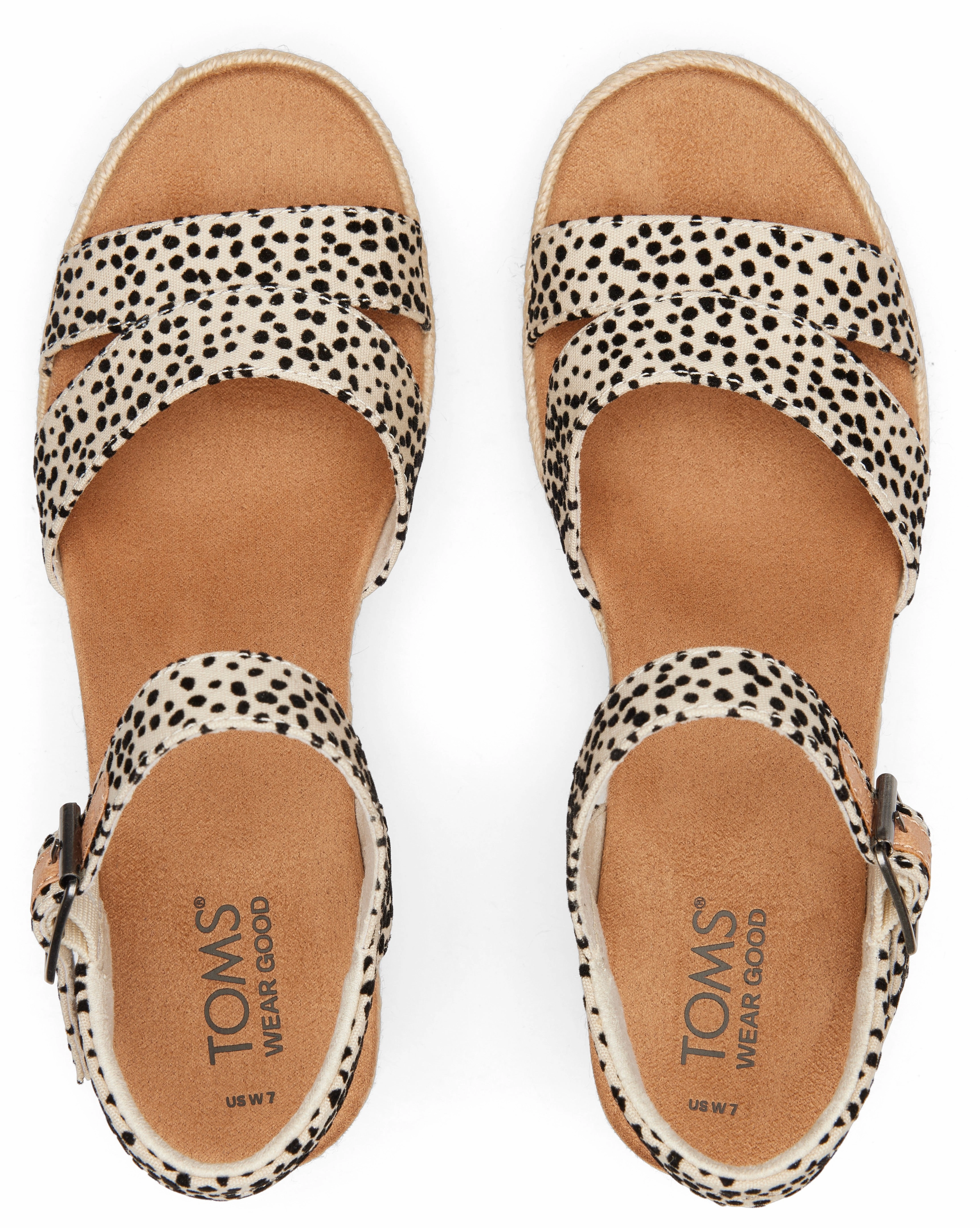 Sail Vibe Muscle Aid Audrey Espadrille Sandal - Fog Flocked Mini Cheetah