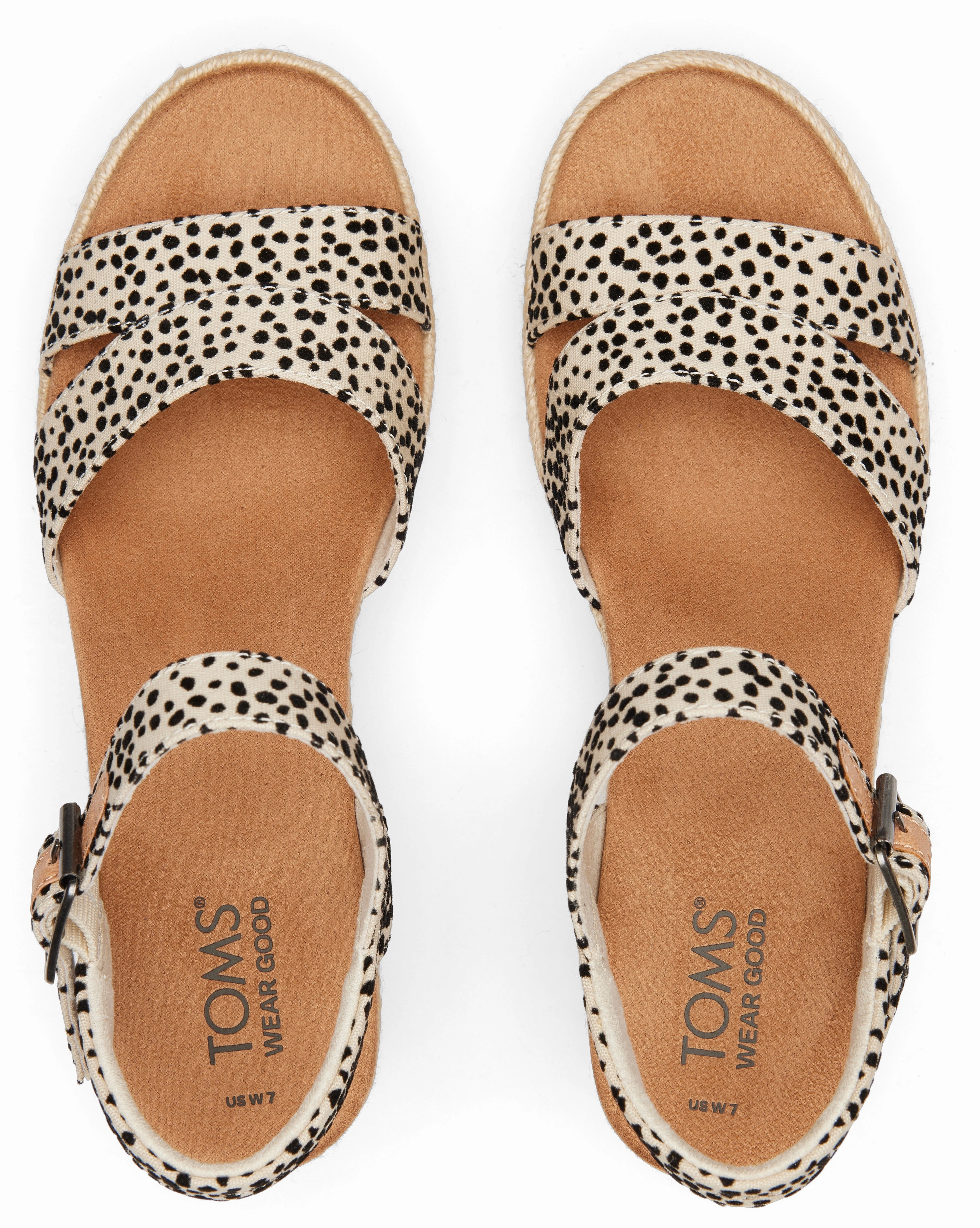 Sail Vibe Muscle Aid Audrey Espadrille Sandal - Fog Flocked Mini Cheetah