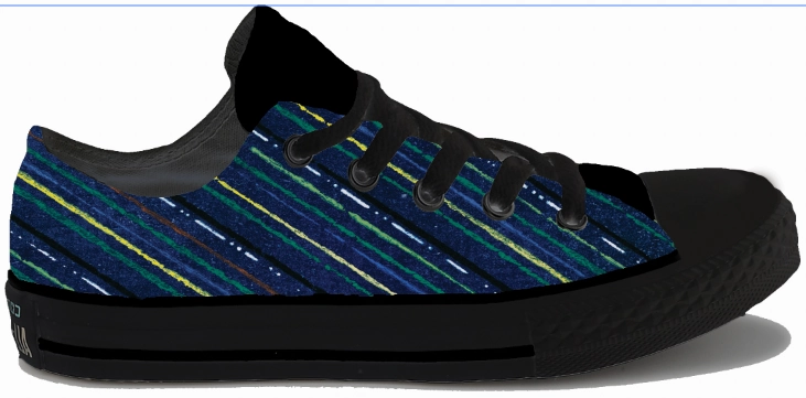 Baggins Original Low Top Navy Pinstripe Calm Tone