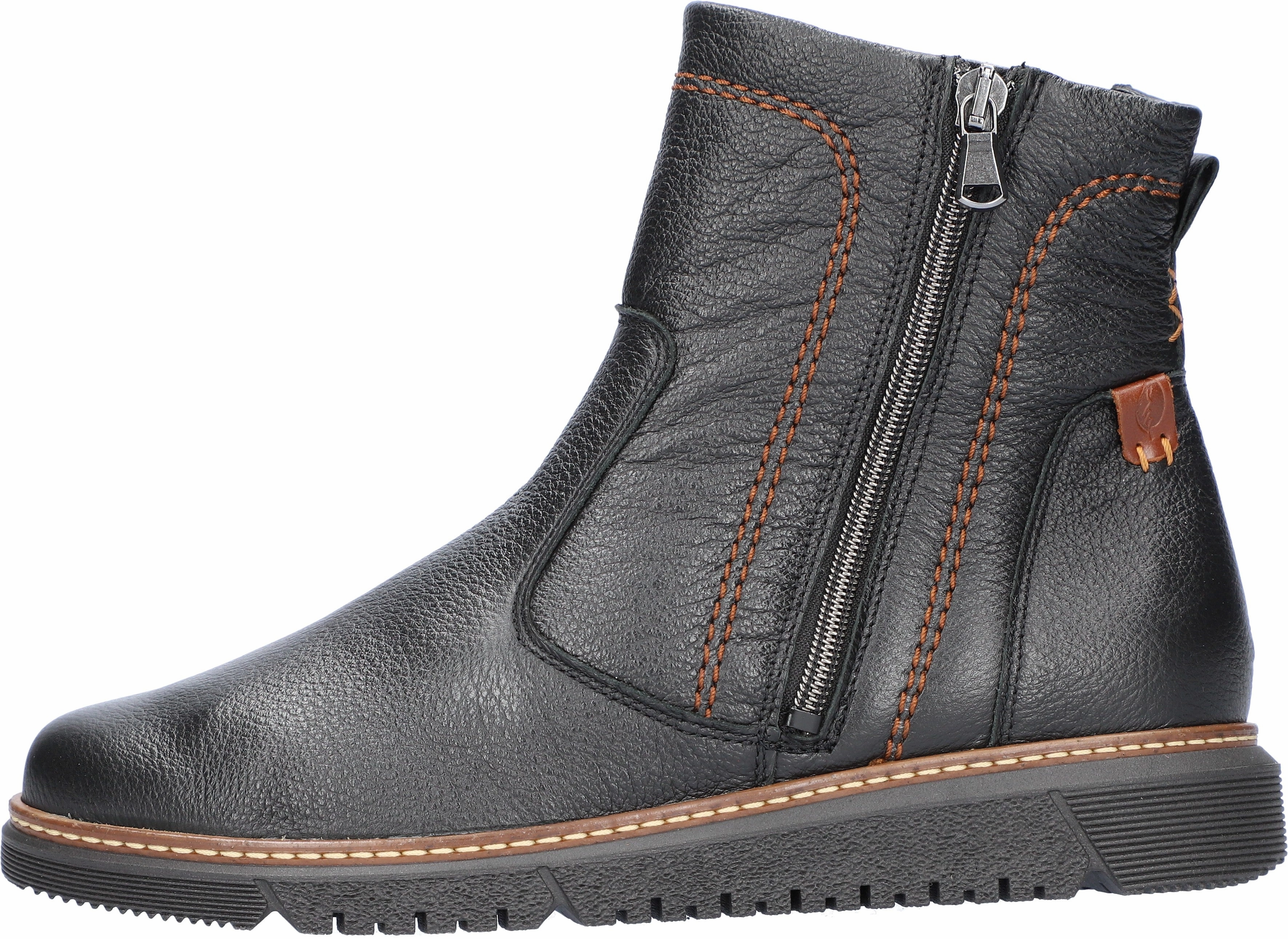 Waldlaufer Women's K-Gesa Black Leather Active Lifestyle