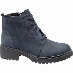 Comfortable bend Waldlaufer Women's H-Luise Navy Nubuck
