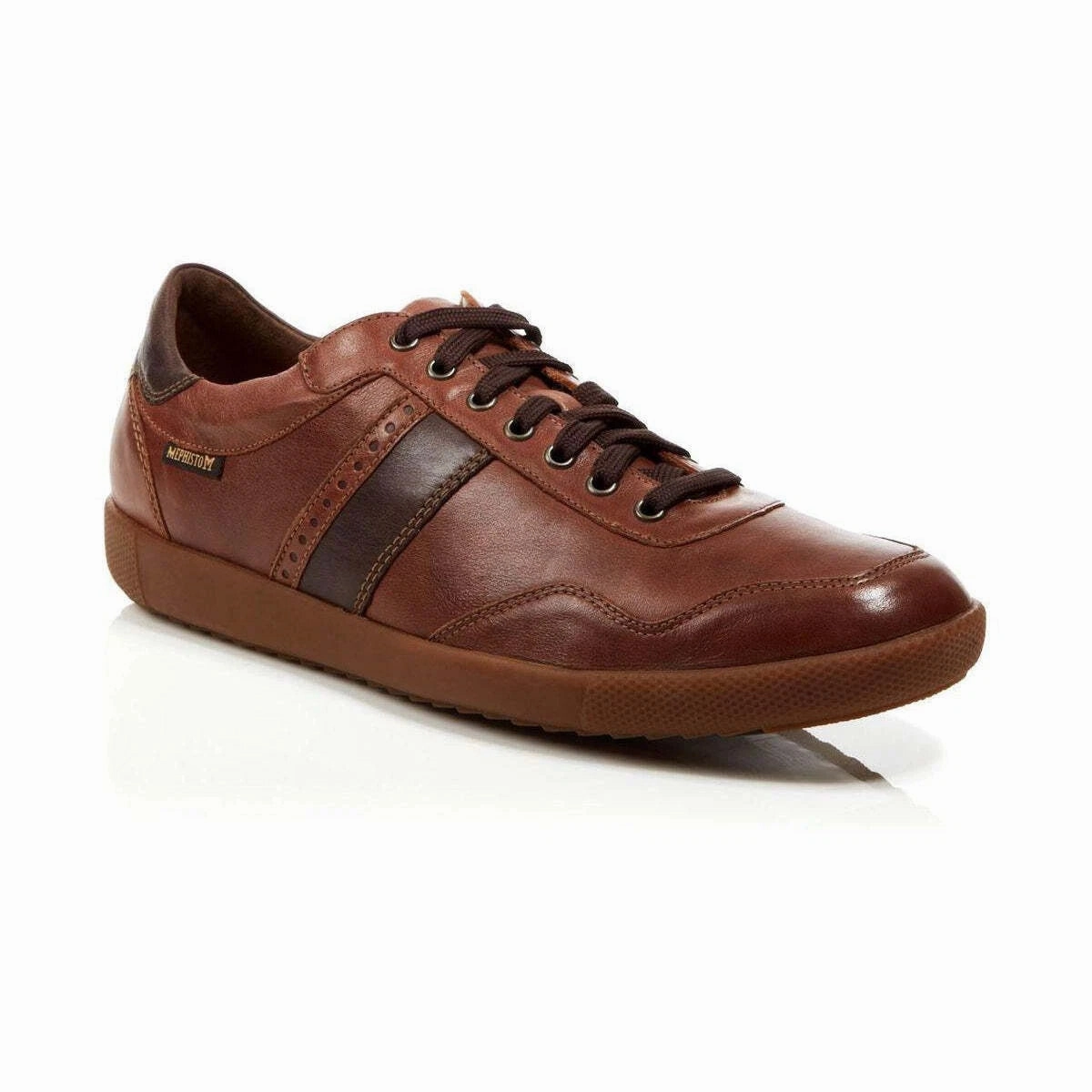 Ergonomic Fit Strong Traction Mephisto men's urban sneaker Chestnut