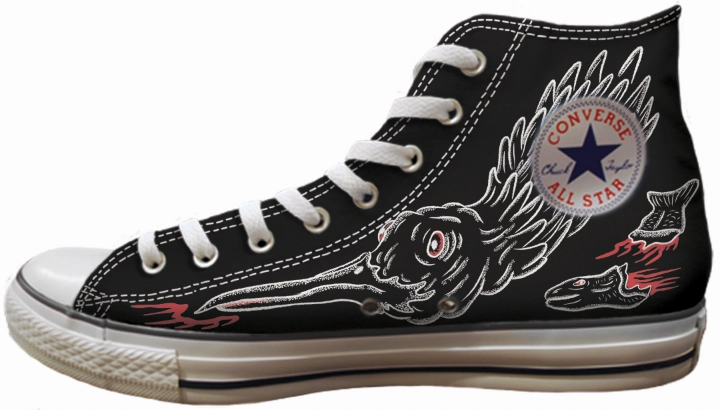 Fresh Tone Peace Step Baggins Original Hi Tops Print Hole Birds of Prey