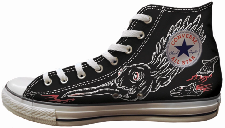 Fresh Tone Peace Step Baggins Original Hi Tops Print Hole Birds of Prey