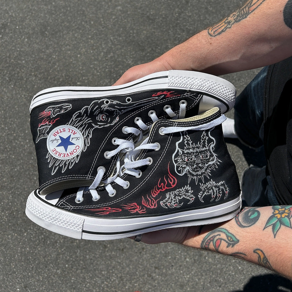 Breathable Material Baggins Original Hi Tops Print Hole Birds of Prey