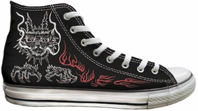 Stretchable Baggins Original Hi Tops Print Hole Birds of Prey