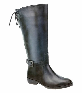 Inner Glow Urban Explorer David Tate Women's Lasso Wide Calf Boot Black Leather