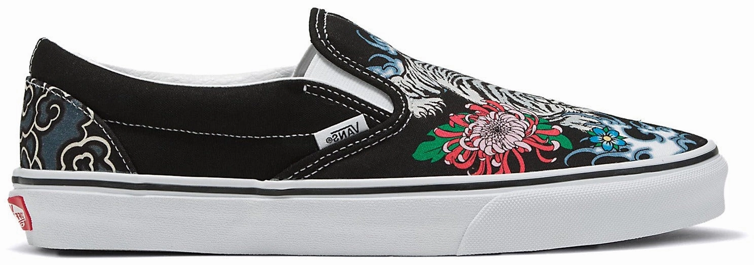 Urban Walk Hero Walk Vans Classic Slip-On Tiger Floral Multi
