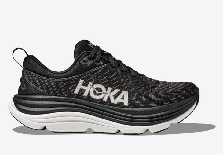 Hoka One One Women's Gaviota 5 Sneaker Black / White Modern Routine Shock Wear