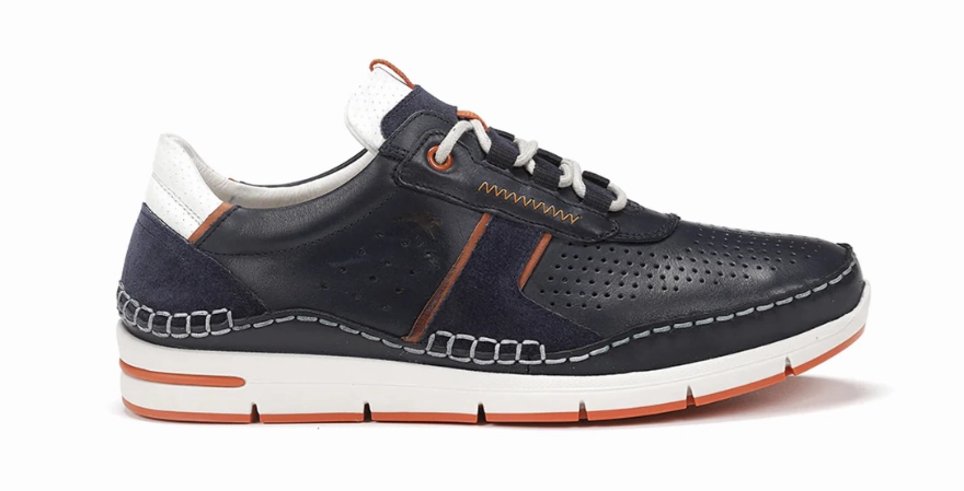 Grippy Outsole Tennis Sneakers Fluchos Men's YANNIC F1442 Sneakers Dark Blue