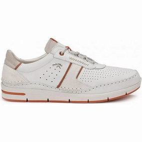 Everyday Use Knit Fabric Design Fluchos Men's YANNIC F1442 Sneakers White