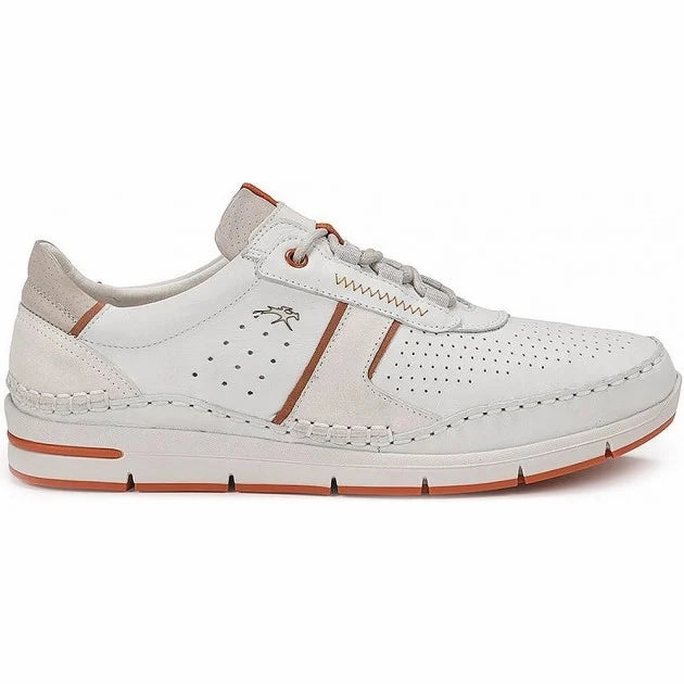 Reinforced Eyelet Construction Fluchos Men's YANNIC F1442 Sneakers White