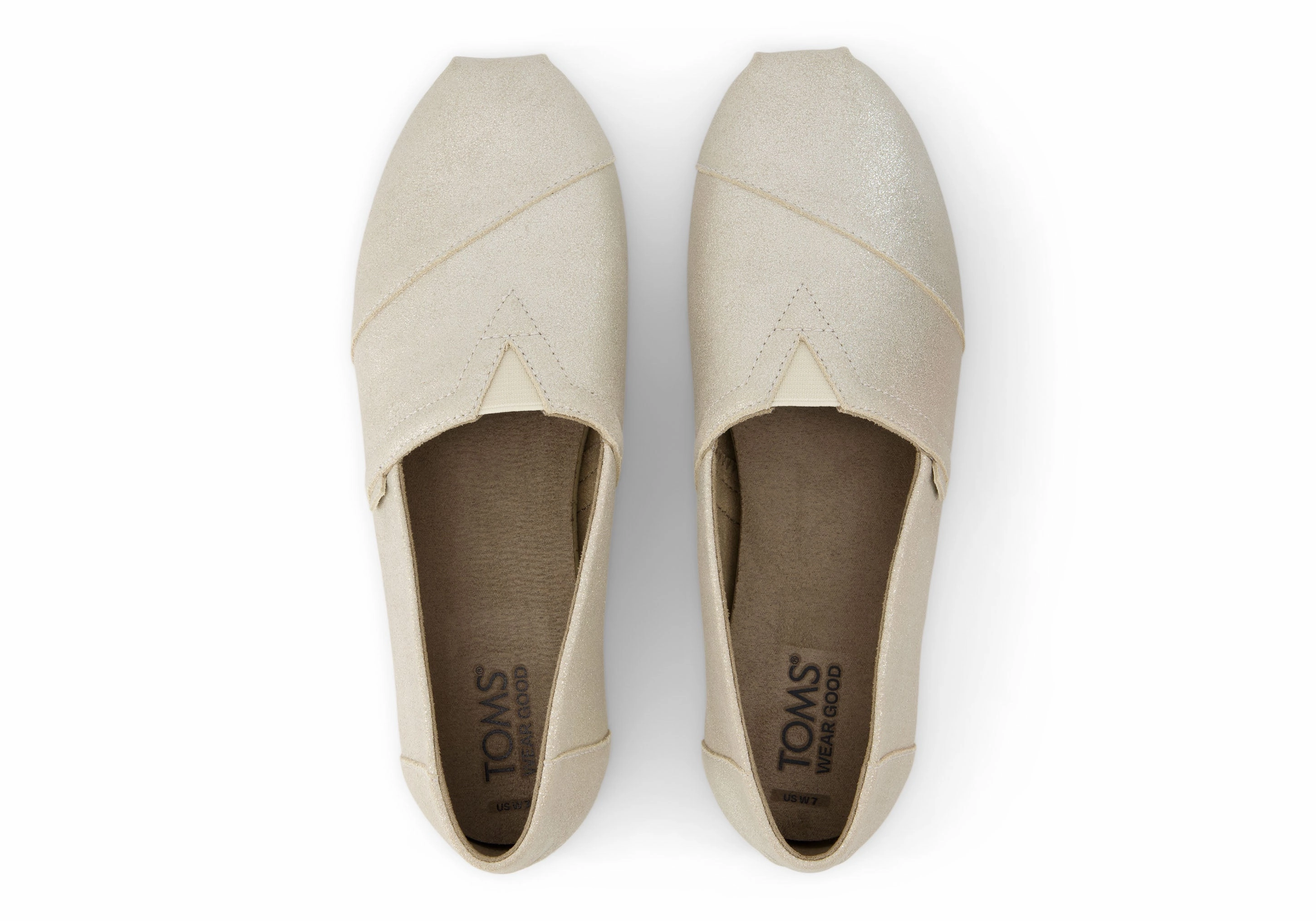 Foot Comfort Fit Women's Alpargata Classic - Champagne Metallic Suede