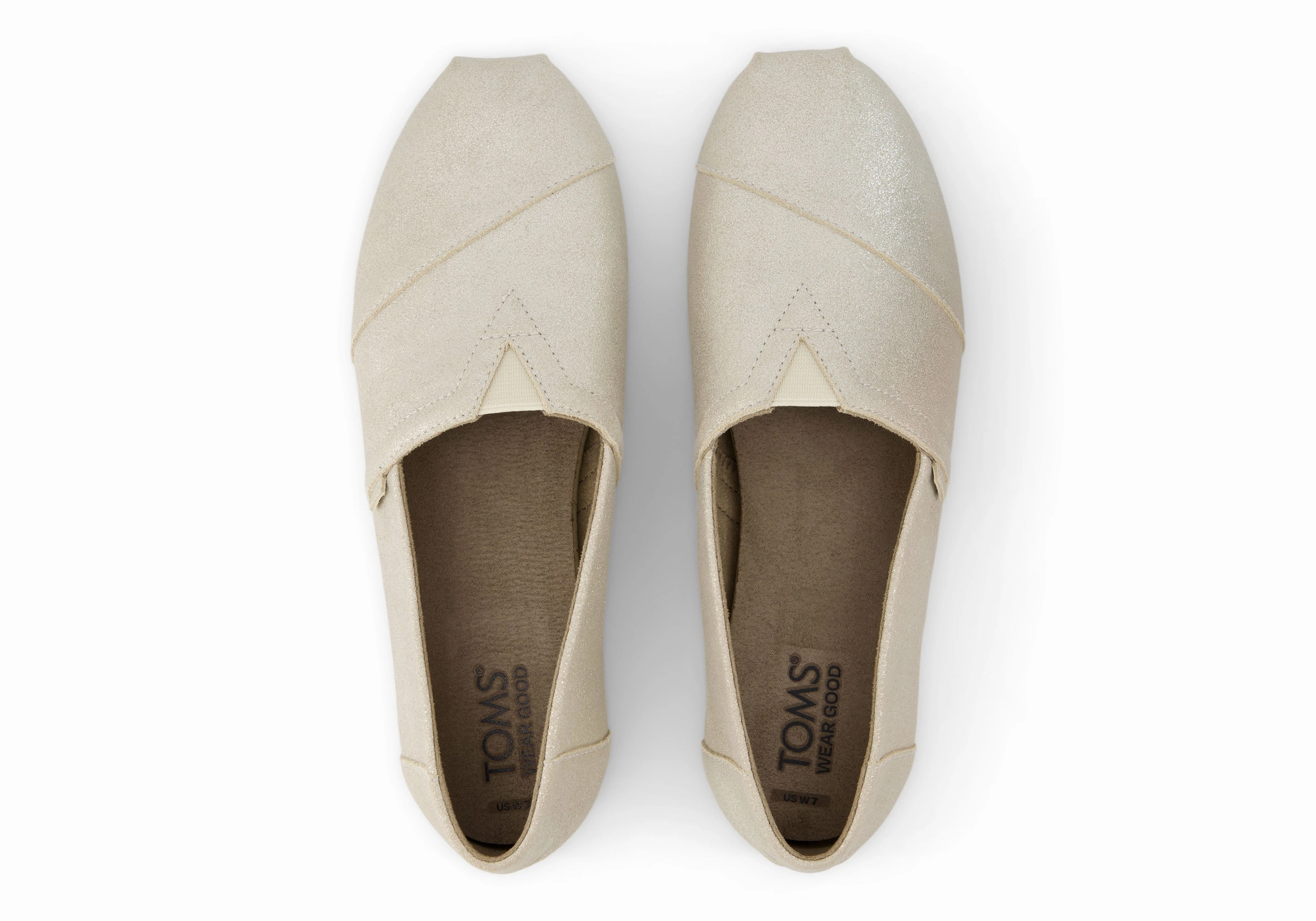 Foot Comfort Fit Women's Alpargata Classic - Champagne Metallic Suede