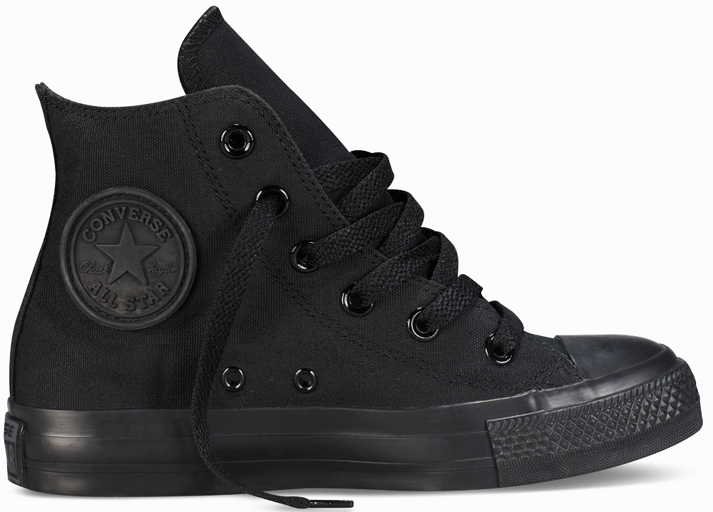 Converse Youth Chuck Taylor All Star Hi Top Black Monochrome Nordic Tone