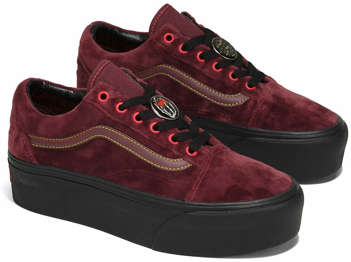 Vans Old Skool Stackform Disney 100 Poison Apple Mahogany Comfortable Wear
