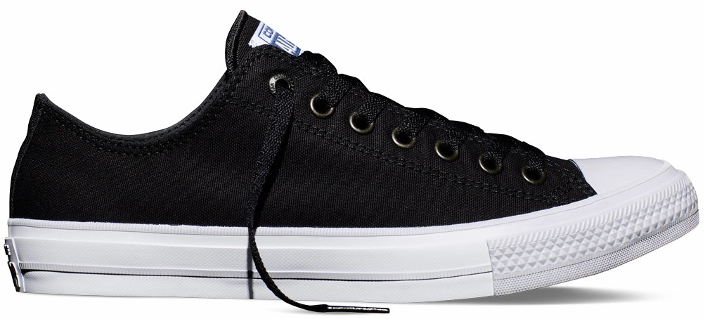 Converse Chuck Taylor II Low Top Black/White/Navy Fresh Tone