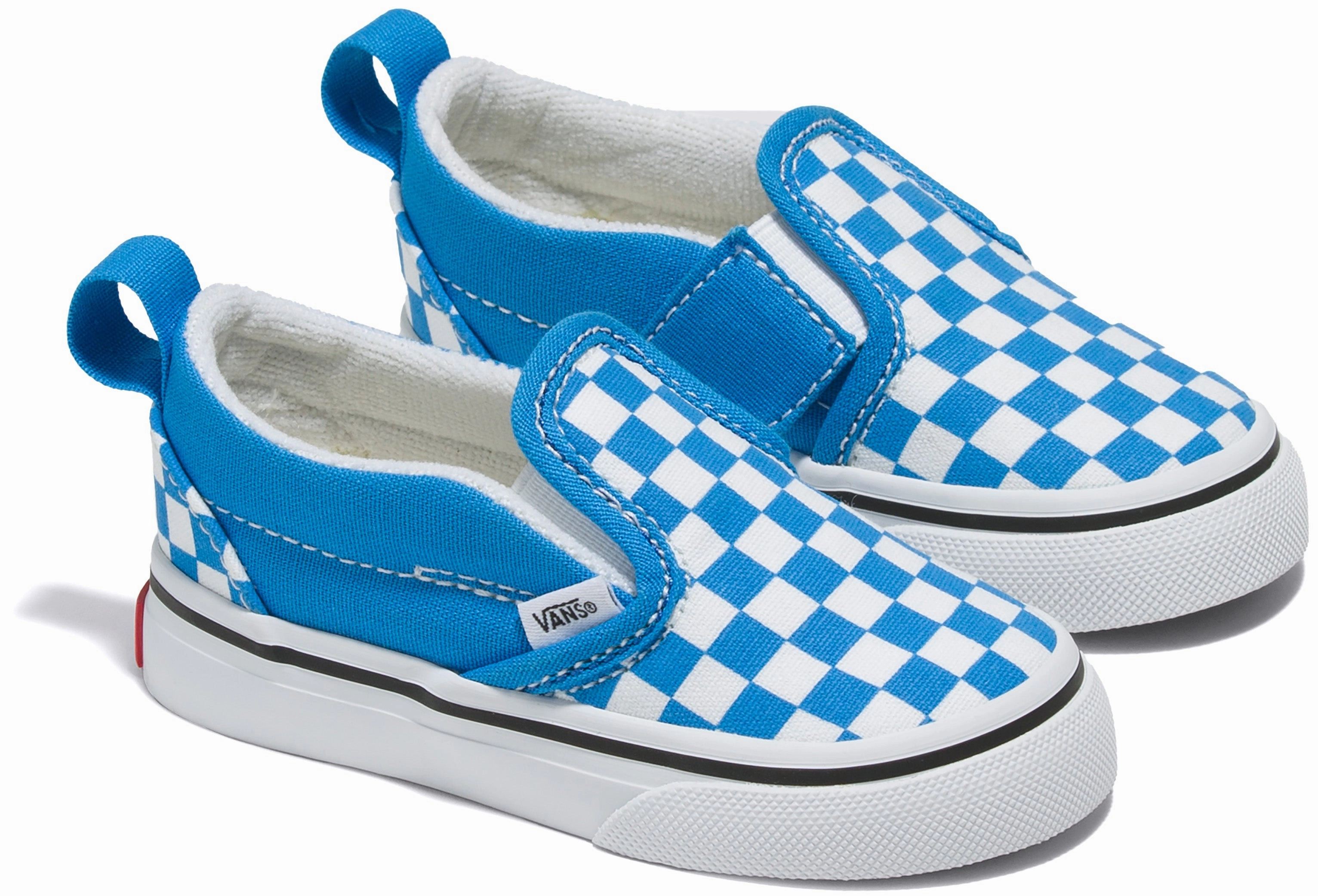 Crystal Glow Vans Toddler Classic Slip-On V Brilliant Blue