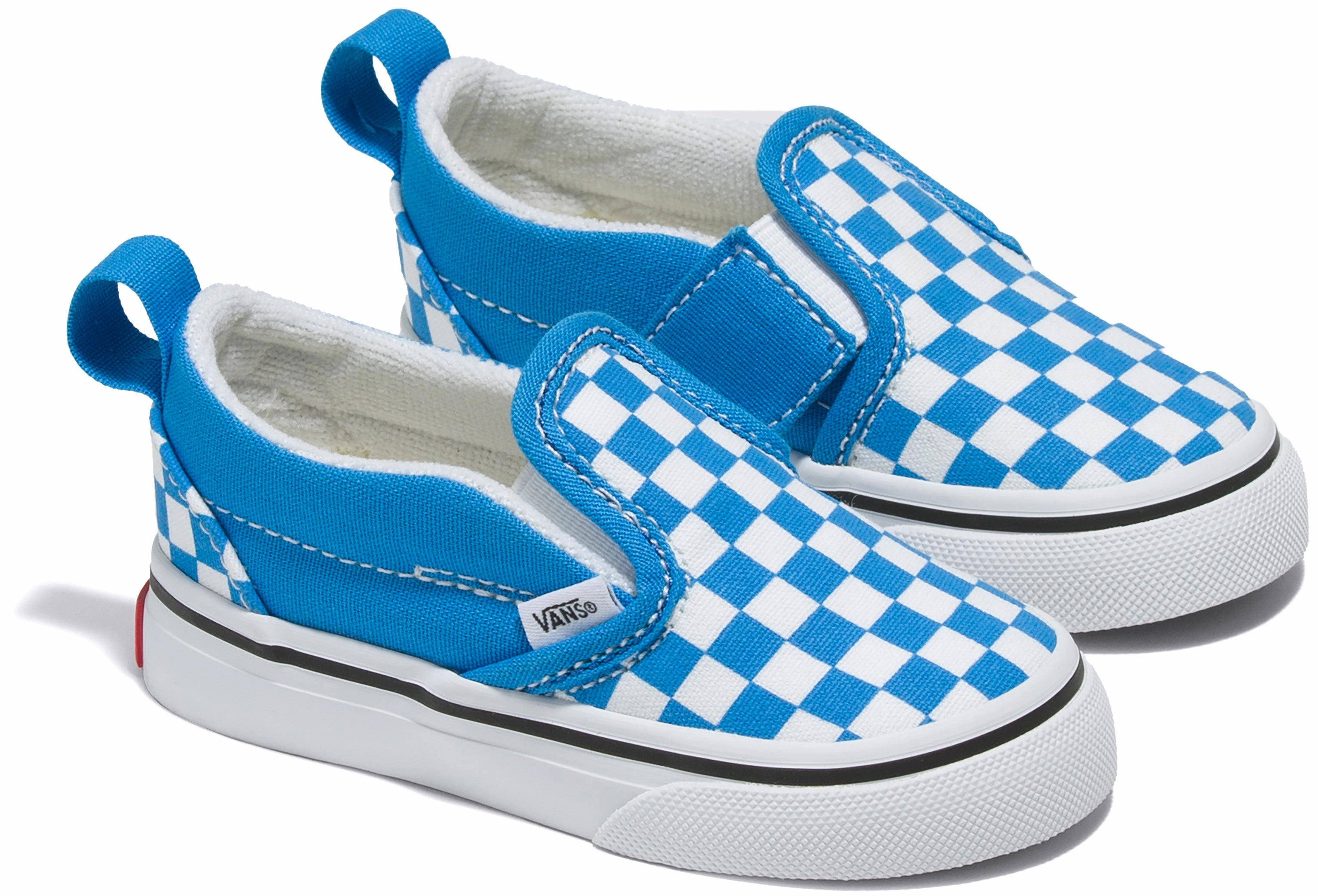 Crystal Glow Vans Toddler Classic Slip-On V Brilliant Blue