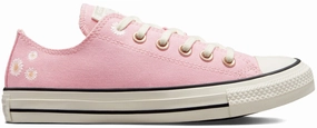 Zen Step Garden Walk Converse Womens Chuck Taylor All Star Low Top Sunrise Pink/Egret/Sunny Oasis