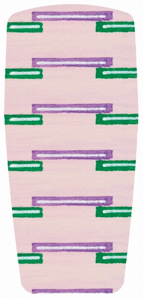 Wardrobe Base Baggins Original Low Top Pink Stripe