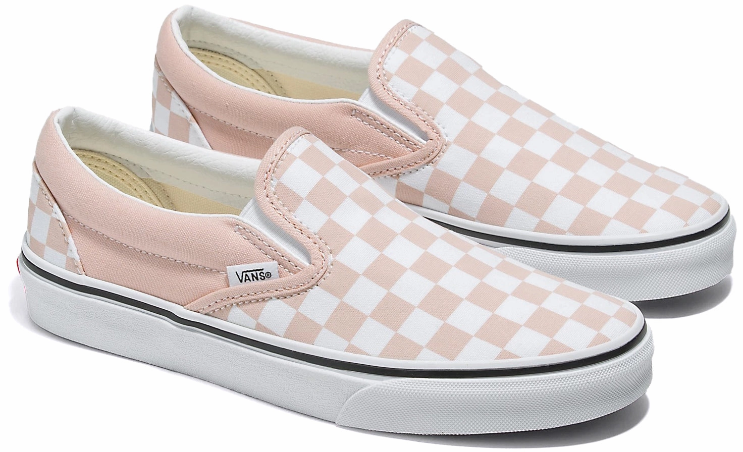 Skin Soft Form Ease Vans Classic Slip-On Checkerboard Rose Smoke
