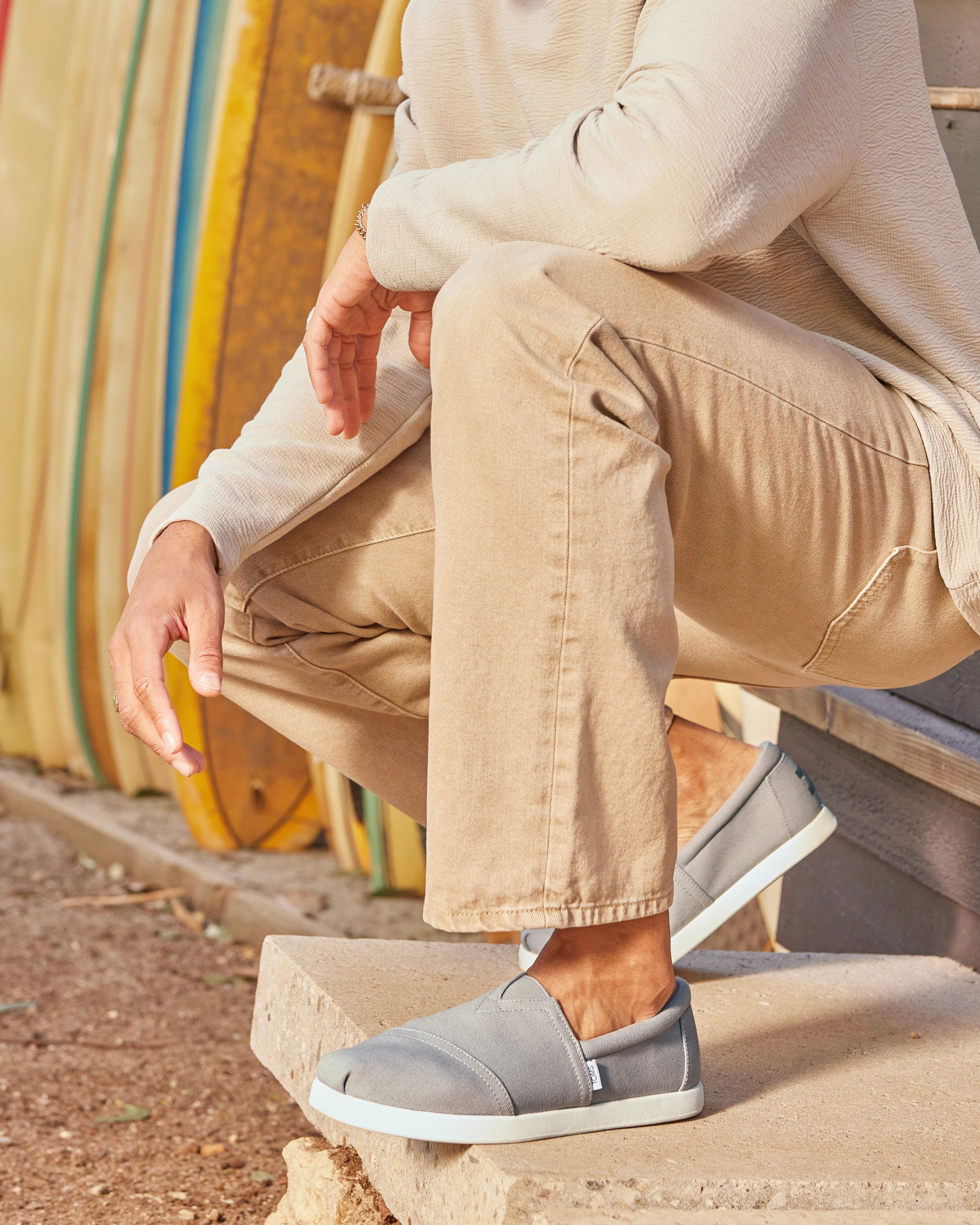 Alpargata FWD - Drizzle Grey Recycled Cotton Canvas Bright tone