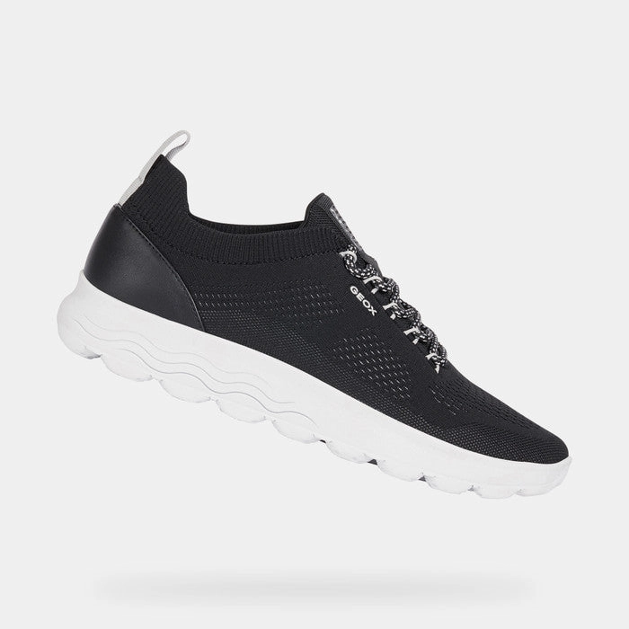 Geox Men's U Spherica Lace Up Sneaker Black Outdoor Explorer