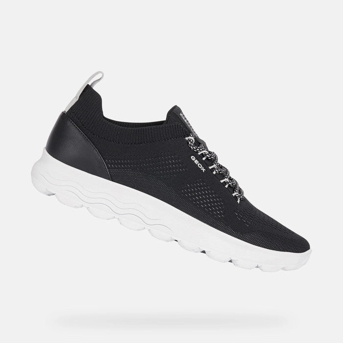 Geox Men's U Spherica Lace Up Sneaker Black Outdoor Explorer