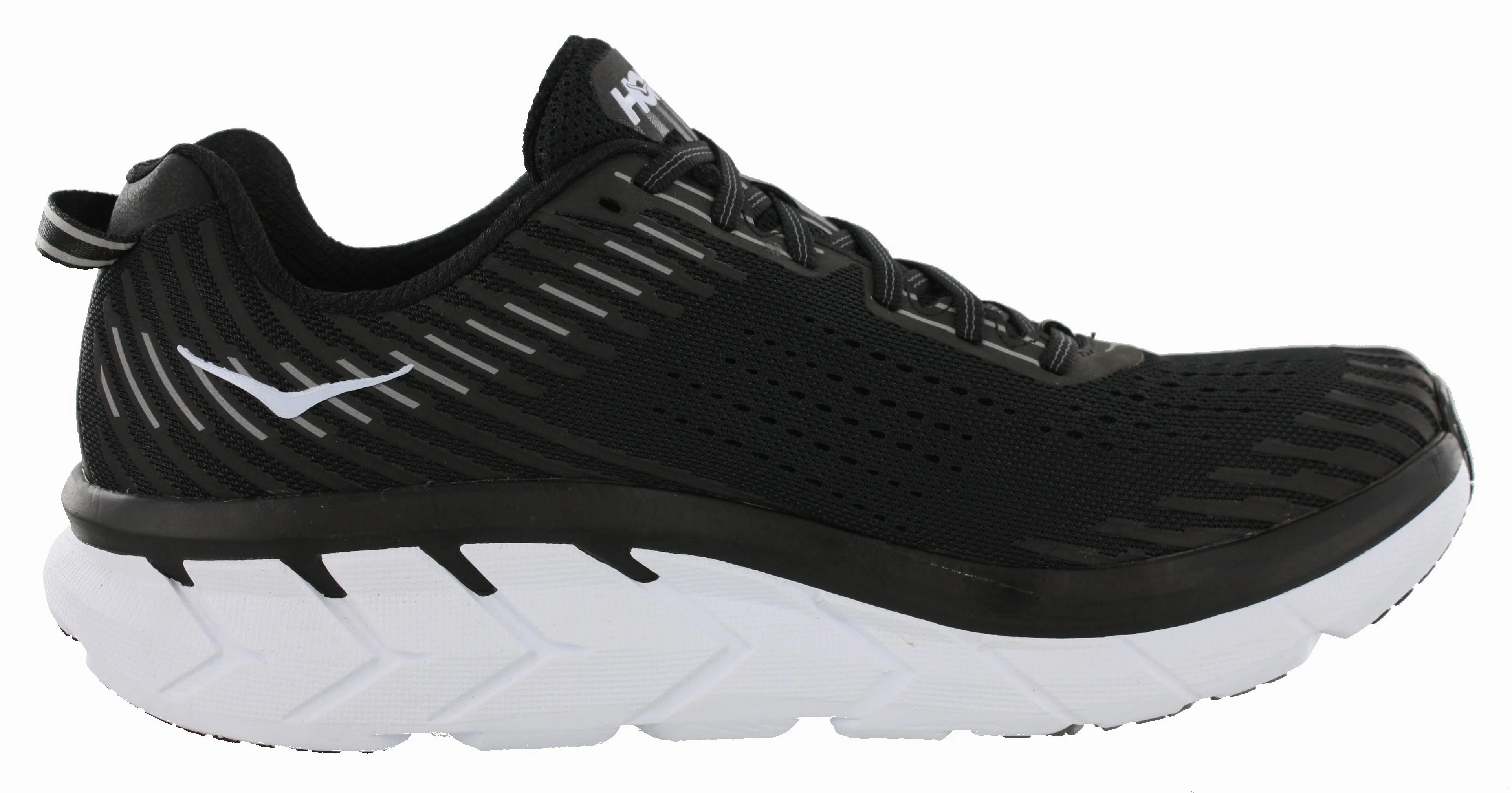 Elasticated Lacing Hoka One One Men's Clifton 5 Sneaker Black/Black
