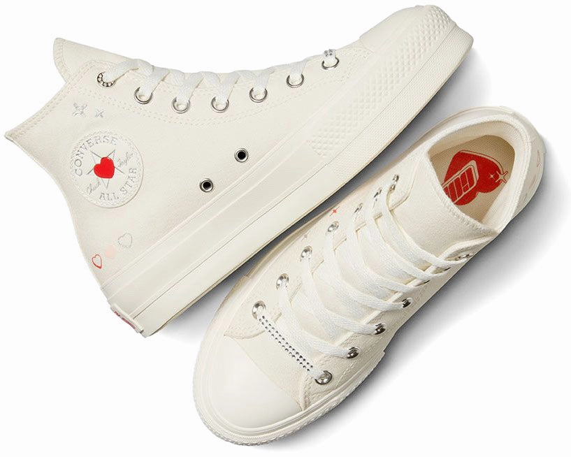 Converse Womens Chuck Taylor All Star Hi Top Lift Egret/Fever Dream/Egret Event Mode