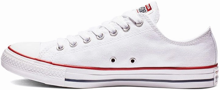 Pure Black Converse Chuck Taylor All Star Low Top Wide Width White