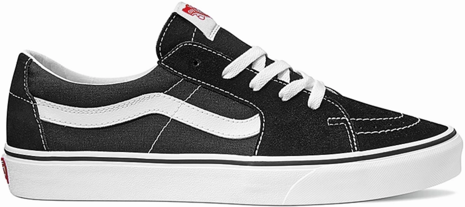 Vans Sk8-Low Black/True White Shock Absorbing Quiet Step