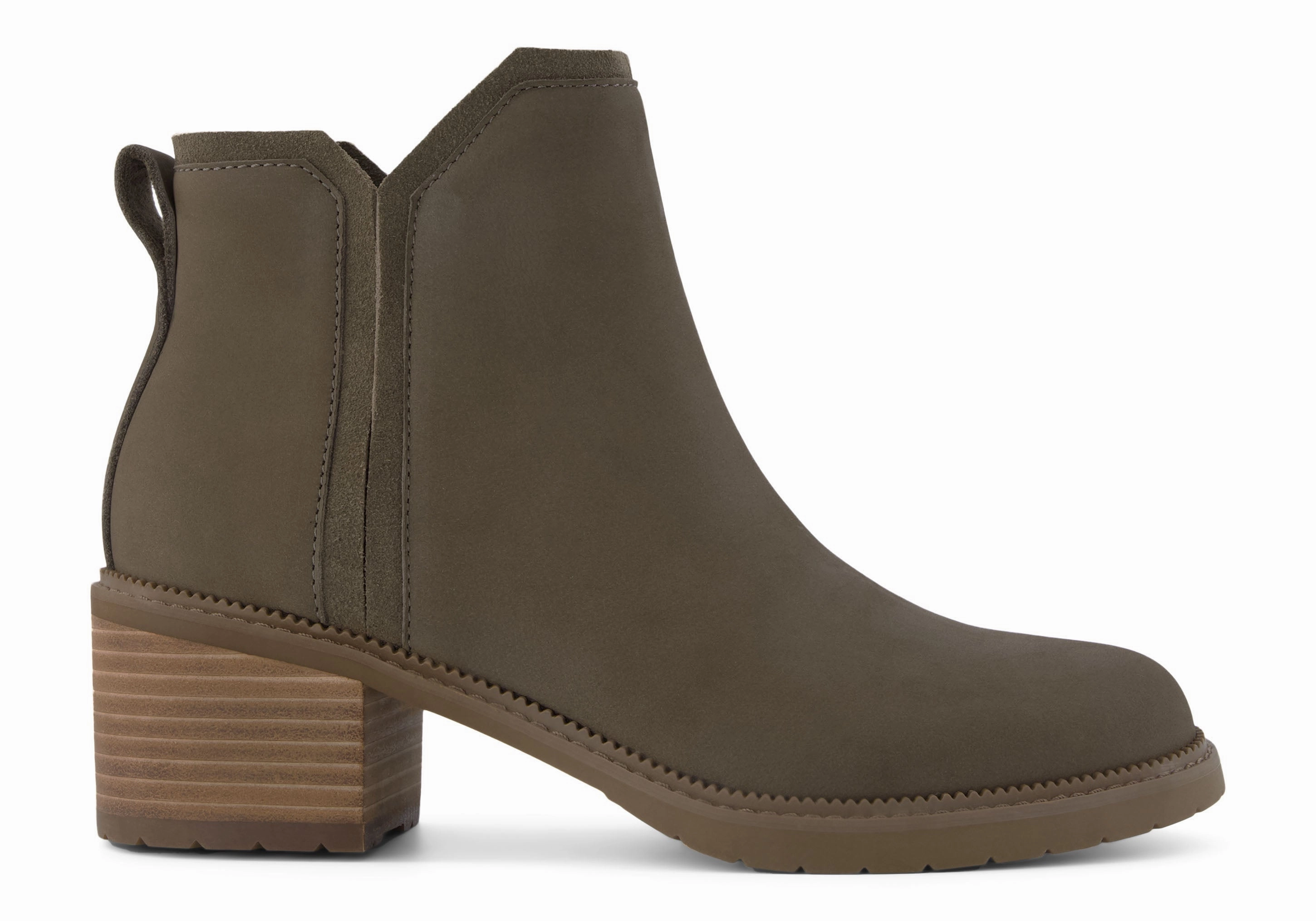 Rubber Outsole Corner Style Hailey Ankle Boot - Canteen Leather