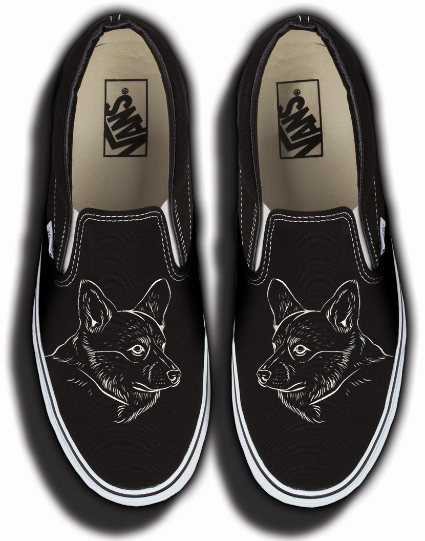 Baggins Original Slip on Corgi Ocean Walk Zip Fast