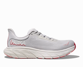 Hoka One One Womens Arahi 7 COSMIC GREY / RUBY RED ComfortFit Comfort Enhancement