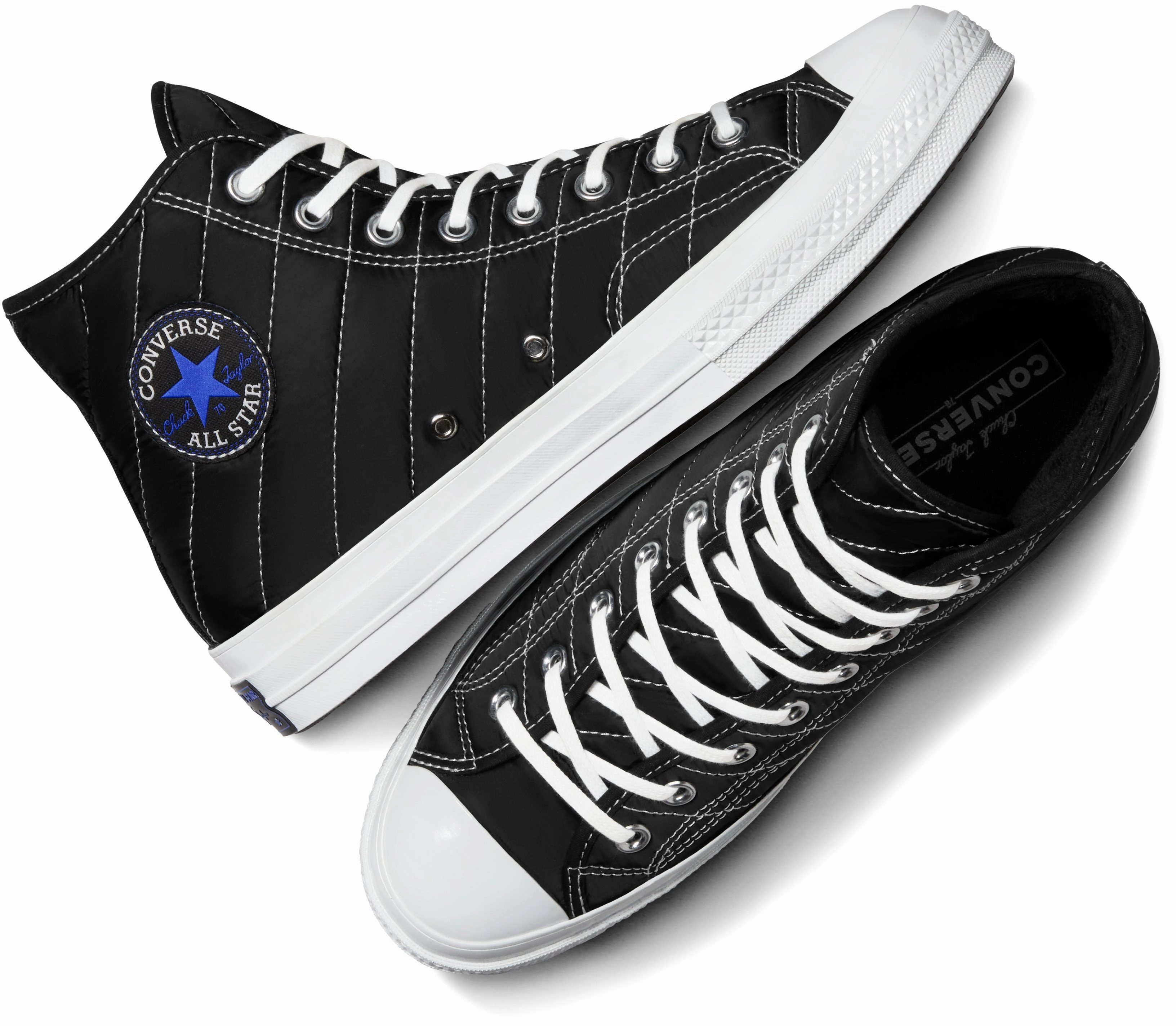 Stretchable Material Stage Glow Converse Chuck Taylor All Star 1970s Hi Top Puffy Black