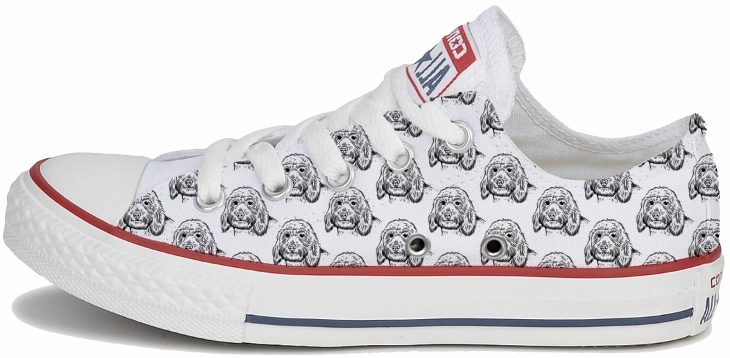 Stone Gray Fashion Glow Baggins Original Low top Labradoodle