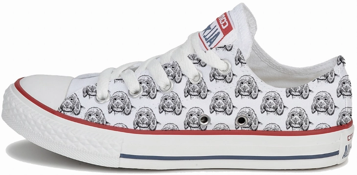 Stone Gray Fashion Glow Baggins Original Low top Labradoodle