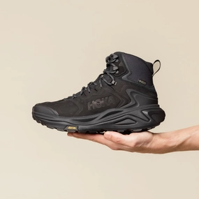 Optimal Support Quick Drying Hoka - Kaha 3 GORE-TEX Hiking Boots - Black / Black