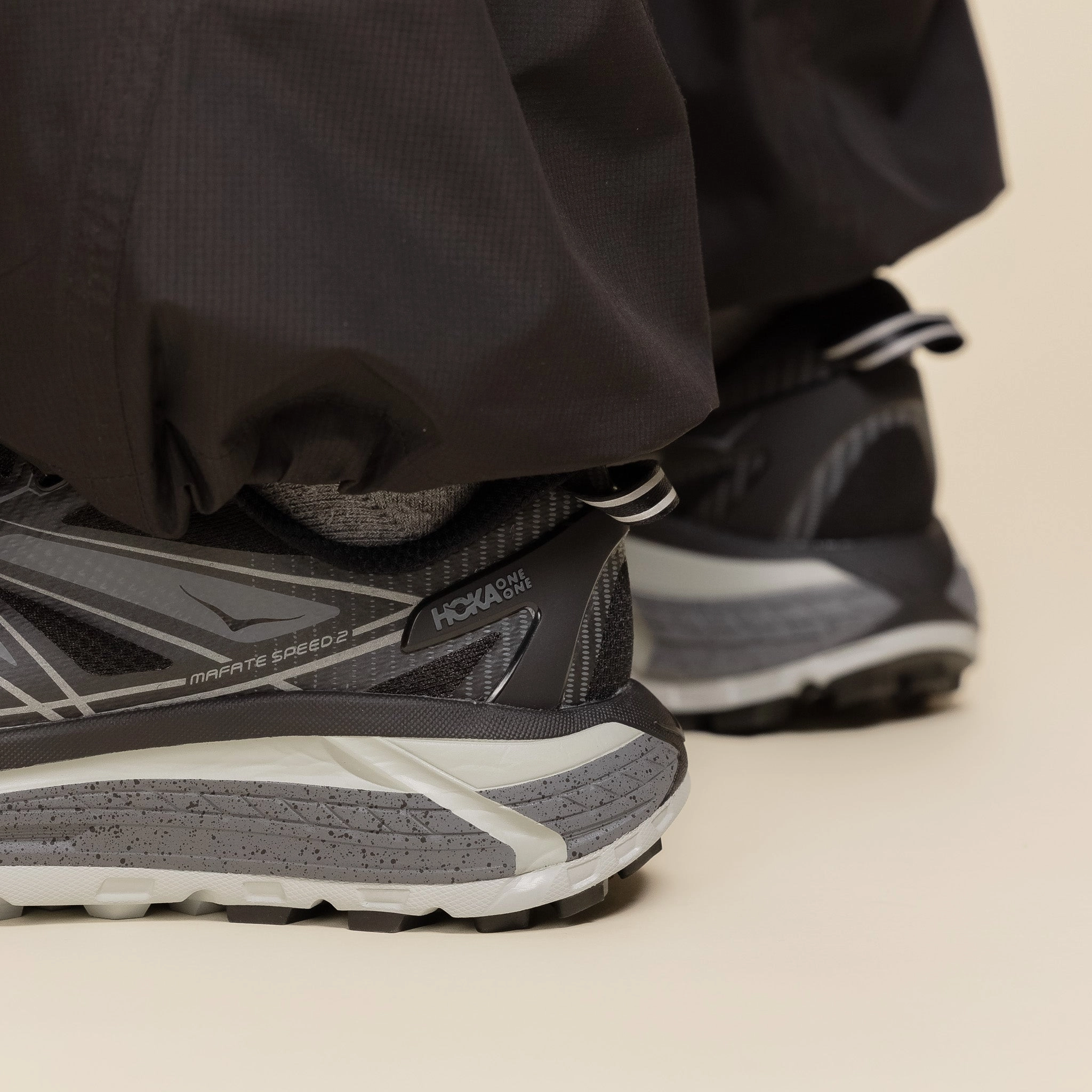 Hoka - Mafate Speed 2 Origins - Black / Castlerock Flexibility Stride Easy