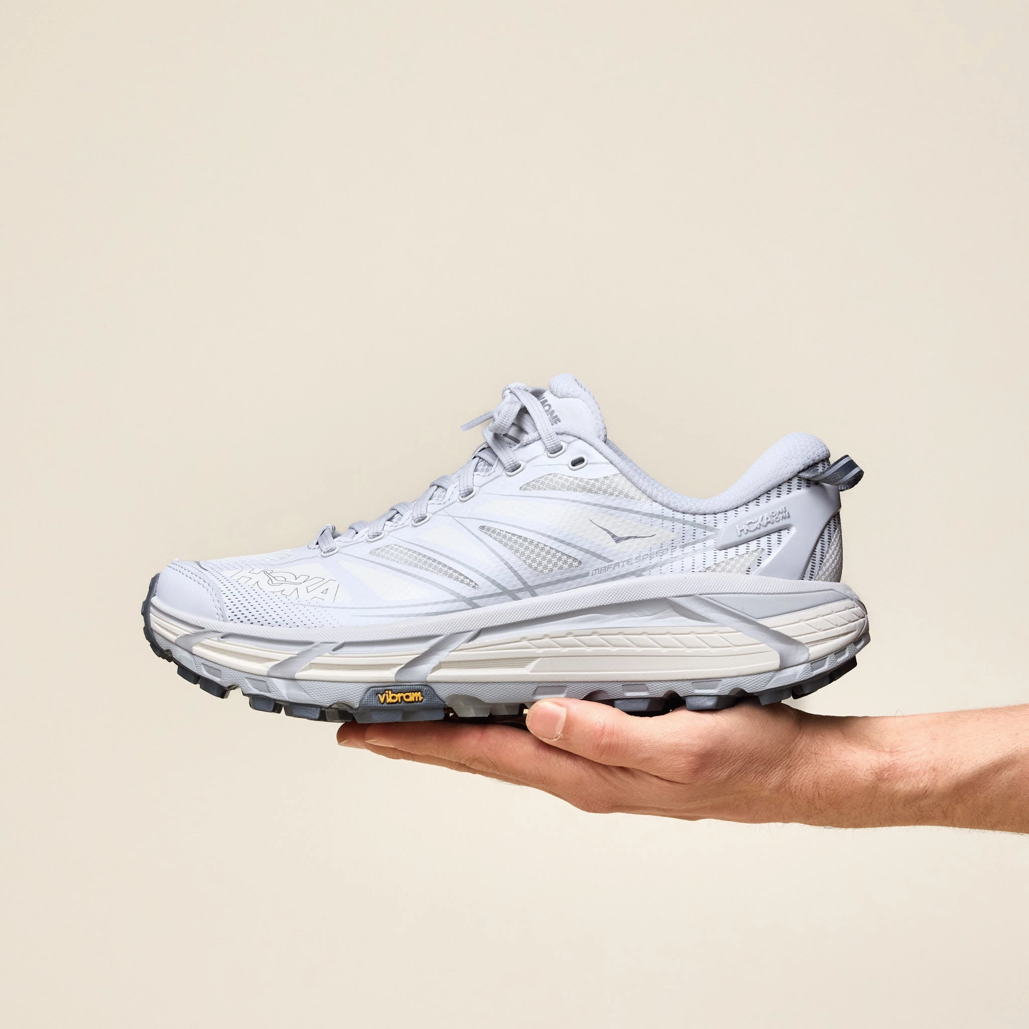 Toe box Hoka - Mafate Speed 2 Origins - Cosmic Grey / Alabaster