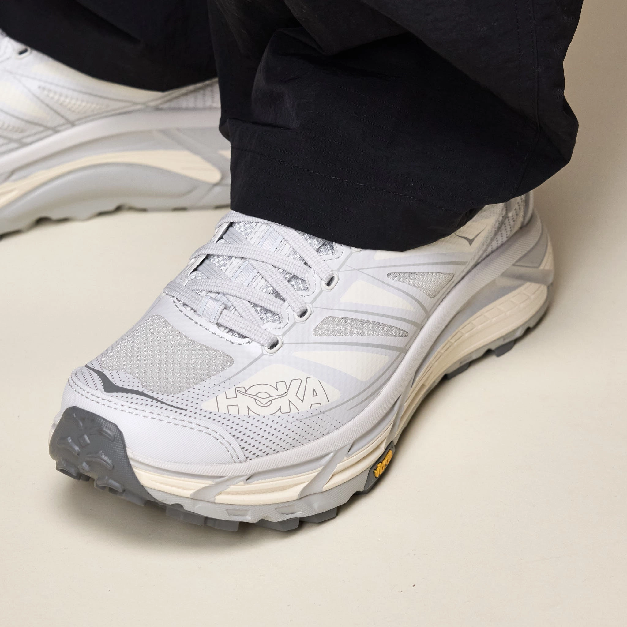 Hoka - Mafate Speed 2 Origins - Cosmic Grey / Alabaster literary - event running option customized shoes